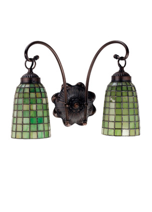 Meyda Tiffany - 18637 - Two Light Wall Sconce - Terra Verde - Antique