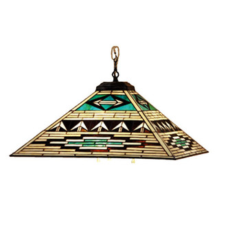 Meyda Tiffany - 19030 - Four Light Pendant - Valencia Mission - Mahogany Bronze Meyda Tiffany - 19030 - Four Light Pendant - Valencia Mission - Mahogany Bronze