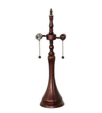 Meyda Tiffany - 19152 - Two Light Table Base Hardware - Fluted - Mahogany Bronze