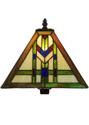 Meyda Tiffany - 19426 - Shade - Prairie Wheat - Beige Green Lt Blue Burgundy