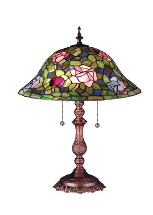 Meyda Tiffany - 19769 - Table Lamp - Tiffany Rosebush - Antique Meyda Tiffany - 19769 - Table Lamp - Tiffany Rosebush - Antique