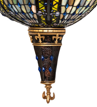 Fleur-De-Lis Two Light Wall Sconce (19819)