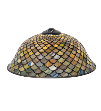 Meyda Tiffany - 20028 - Shade - Tiffany Fishscale - Oil Rubbed Bronze