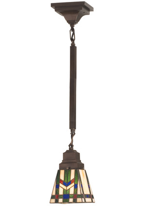 Meyda Tiffany - 20069 - One Light Mini Pendant - Prairie Wheat - Mahogany Bronze