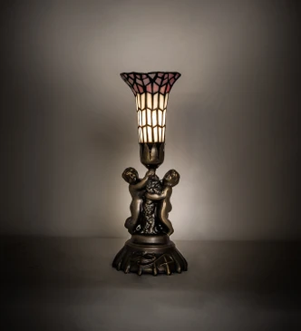 Stained Glass Pond Lily One Light Mini Lamp (20433)