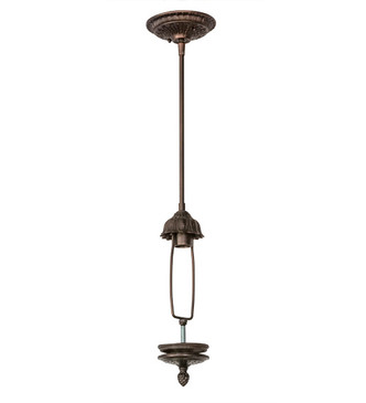 Meyda Tiffany - 211922 - One Light Inverted Stem Hung Hardware - Victorian - Mahogany Bronze