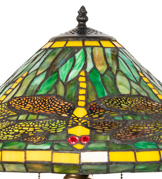 Tiffany Dragonfly Two Light Table Lamp (215818) Tiffany Dragonfly Two Light Table Lamp (215818)