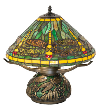 Tiffany Dragonfly Two Light Table Lamp (215818)