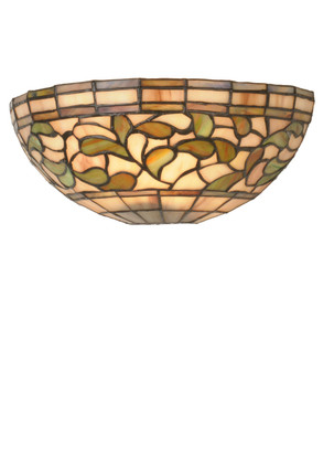 Meyda Tiffany - 21727 - One Light Wall Sconce - Tiffany Turning Leaf - Mahogany Bronze