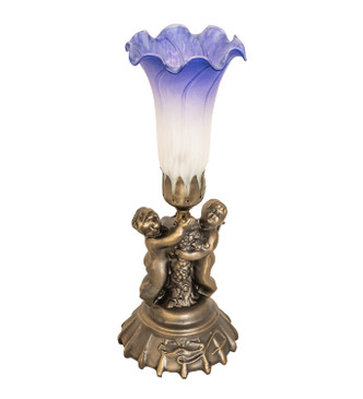 Blue/White Pond Lily One Light Mini Lamp (225850) Blue/White Pond Lily One Light Mini Lamp (225850)