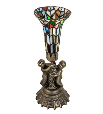 Stained Glass Pond Lily One Light Mini Lamp (225851) Stained Glass Pond Lily One Light Mini Lamp (225851)