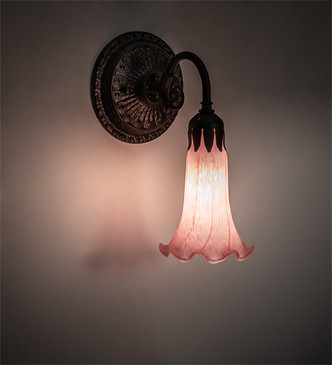 Pink One Light Wall Sconce (227736)