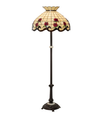 Meyda Tiffany - 228520 - Three Light Floor Lamp - Roseborder
