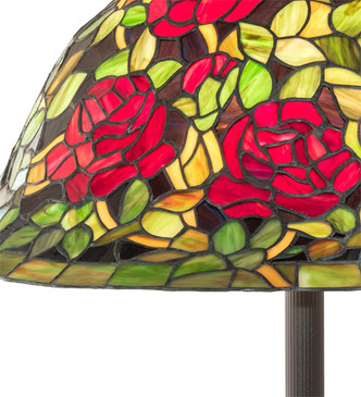 Tiffany Rosebush Three Light Floor Lamp (229110)