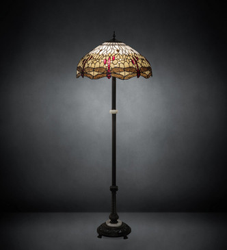 Tiffany Hanginghead Dragonfly Three Light Floor Lamp (229132) Tiffany Hanginghead Dragonfly Three Light Floor Lamp (229132)