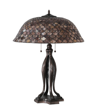 Fishscale Three Light Table Lamp (230385) Fishscale Three Light Table Lamp (230385)