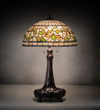 Tiffany Turning Leaf Three Light Table Lamp (230449) Tiffany Turning Leaf Three Light Table Lamp (230449)