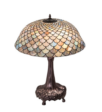 Tiffany Fishscale Three Light Table Lamp (230462) Tiffany Fishscale Three Light Table Lamp (230462)