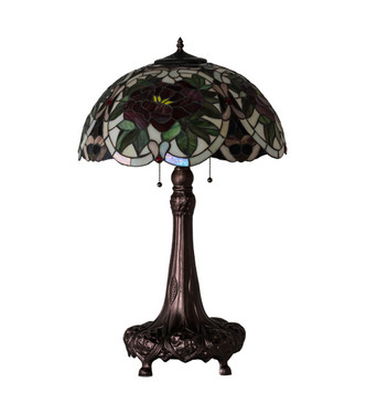 Renaissance Rose Three Light Table Lamp (230476)