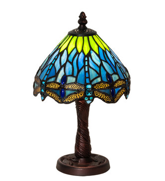 Meyda Tiffany - 230981 - One Light Table Lamp - Tiffany Hanginghead Dragonfly - Mahogany Bronze Meyda Tiffany - 230981 - One Light Table Lamp - Tiffany Hanginghead Dragonfly - Mahogany Bronze