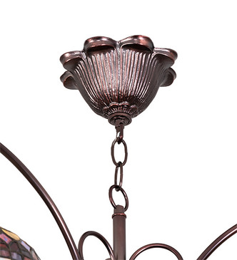 Tiffany Candice Three Light Chandelier (231065)