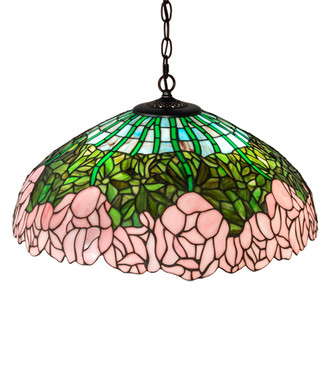 Tiffany Cabbage Rose Three Light Pendant (231113)