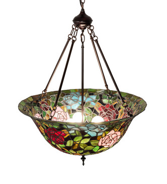 Tiffany Rosebush Three Light Pendant (231116)