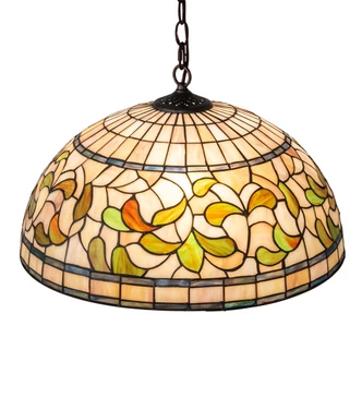 Tiffany Turning Leaf Three Light Pendant (232183)