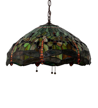 Tiffany Hanginghead Dragonfly Three Light Pendant (232780)