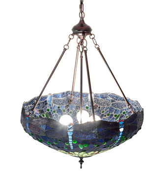 Tiffany Hanginghead Dragonfly Three Light Pendant (232781)