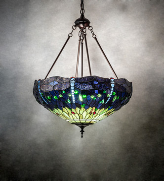 Tiffany Hanginghead Dragonfly Three Light Pendant (232781)