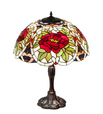 Renaissance Rose Three Light Table Lamp (232798)