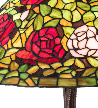 Tiffany Rosebush Three Light Table Lamp (232799) Tiffany Rosebush Three Light Table Lamp (232799)