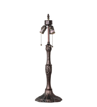 Tiffany Turning Leaf Three Light Table Lamp (232800)