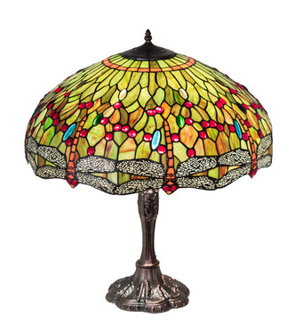 Tiffany Hanginghead Dragonfly Three Light Table Lamp (232805) Tiffany Hanginghead Dragonfly Three Light Table Lamp (232805)