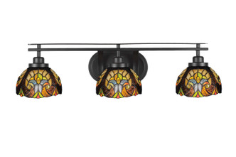 Toltec Lighting - 2613-MB-9945 - Three Light Bath Bar - Odyssey - Matte Black