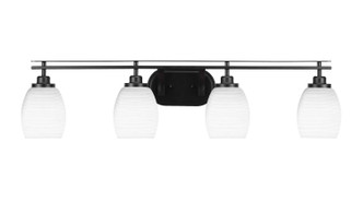 Toltec Lighting - 2614-MB-4021 - Four Light Bath Bar - Odyssey - Matte Black