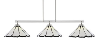 Toltec Lighting - 2633-BN-912 - Three Light Bar - Odyssey - Brushed Nickel