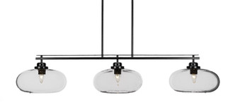 Toltec Lighting - 2633-MB-206 - Three Light Island Pendant - Odyssey - Matte Black