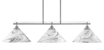 Toltec Lighting - 2636-BN-2129 - Three Light Island Pendant - Odyssey - Brushed Nickel
