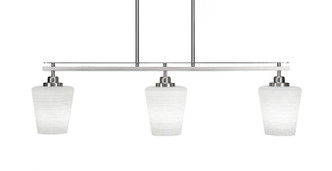 Toltec Lighting - 2636-BN-4031 - Three Light Island Pendant - Odyssey - Brushed Nickel