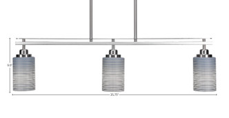 Odyssey Three Light Island Pendant (2636-BN-4062)