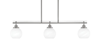 Toltec Lighting - 2636-BN-4101 - Three Light Island Pendant - Odyssey - Brushed Nickel