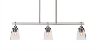 Toltec Lighting - 2636-BN-461 - Three Light Island Pendant - Odyssey - Brushed Nickel