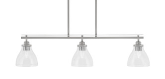 Toltec Lighting - 2636-BN-4760 - Three Light Island Pendant - Odyssey - Brushed Nickel