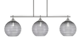 Toltec Lighting - 2636-BN-5122 - Three Light Island Pendant - Odyssey - Brushed Nickel