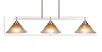 Odyssey Three Light Island Pendant (2636-BN-730)