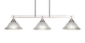 Toltec Lighting - 2636-BN-731 - Three Light Island Pendant - Odyssey - Brushed Nickel