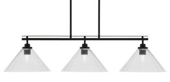 Toltec Lighting - 2636-MB-306 - Three Light Island Pendant - Odyssey - Matte Black