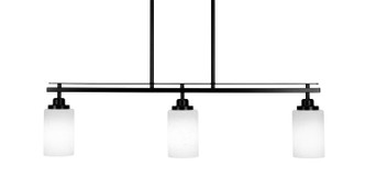 Toltec Lighting - 2636-MB-310 - Three Light Island Pendant - Odyssey - Matte Black
